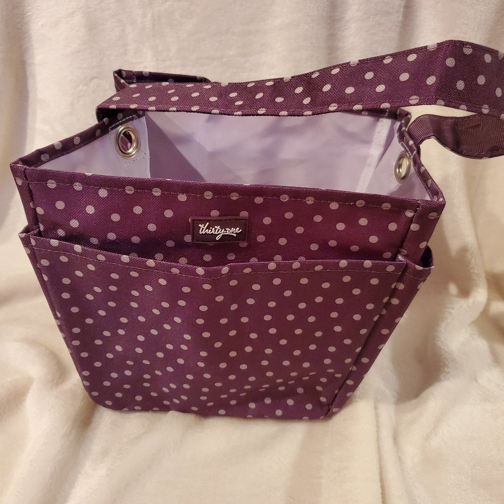 Thirty-One Creative Caddy - Plum Dancing Dot